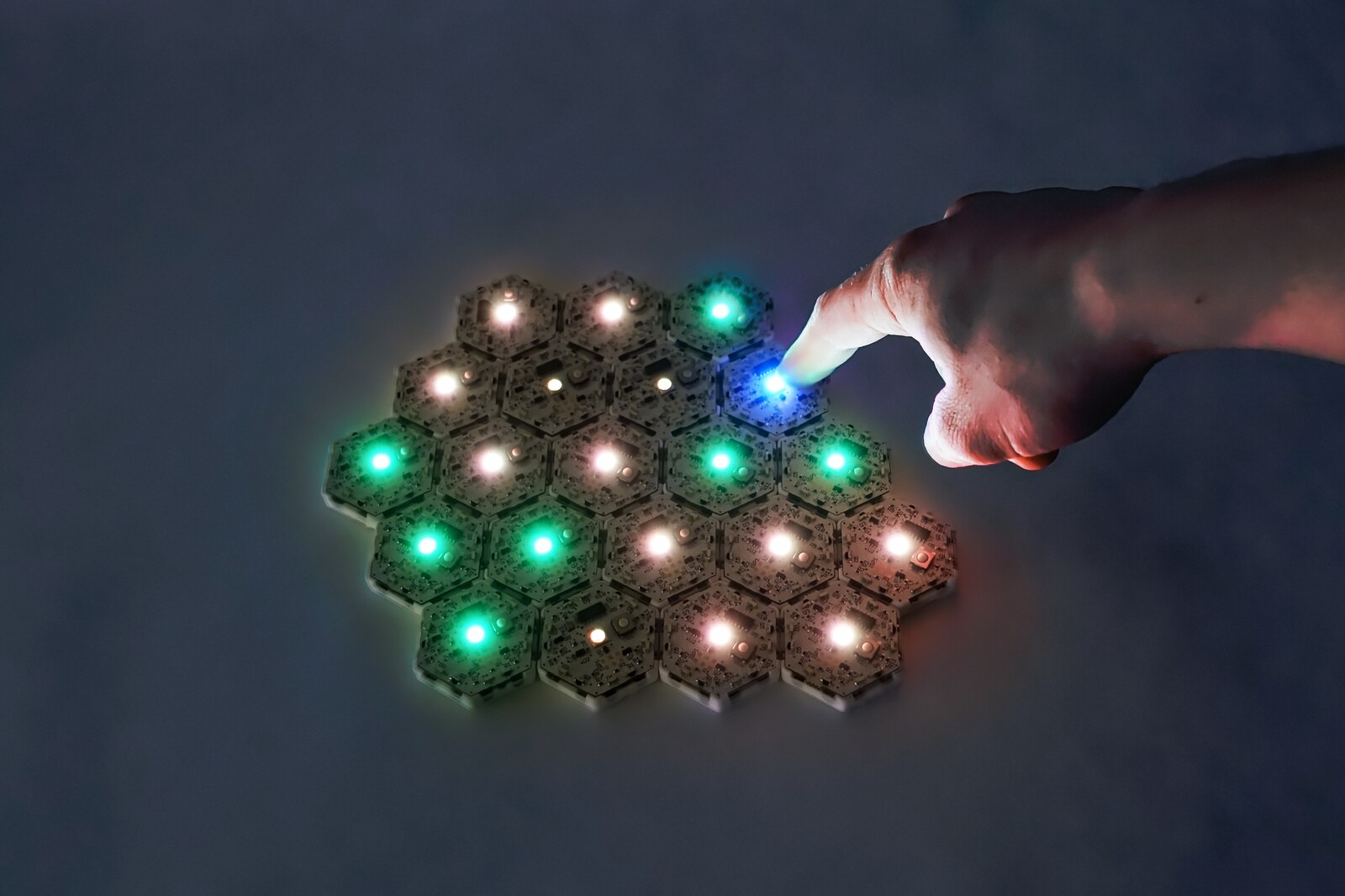 A fire spreading tile to tile.