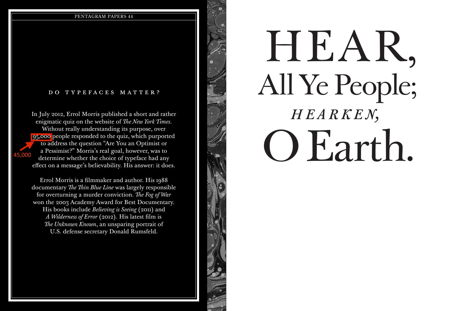 Pentagram Paper 44, designed by Michael Bierut and set in Baskerville.