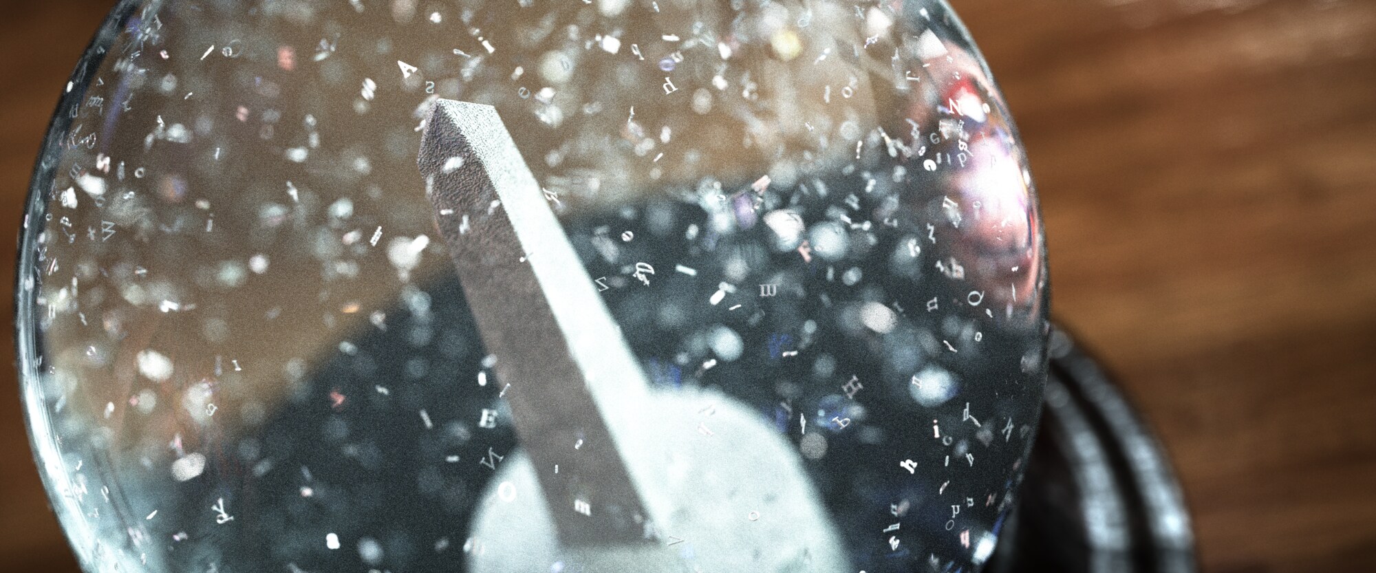 The Pentagon in a snow globe, the film's recurring image.