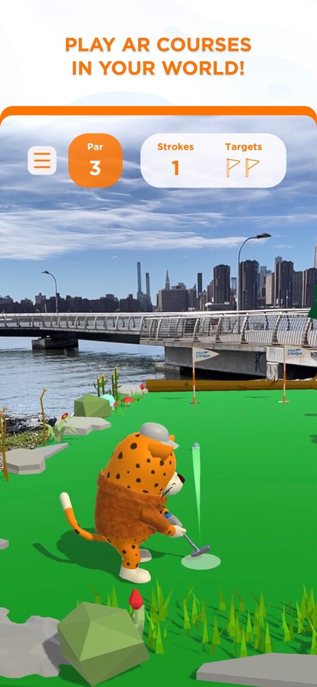 A hole mapped onto the East River waterfront.
